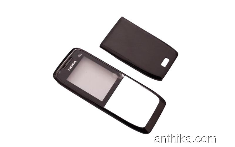 Nokia E51 Kapak Set Original Front and Battery Cover Black New