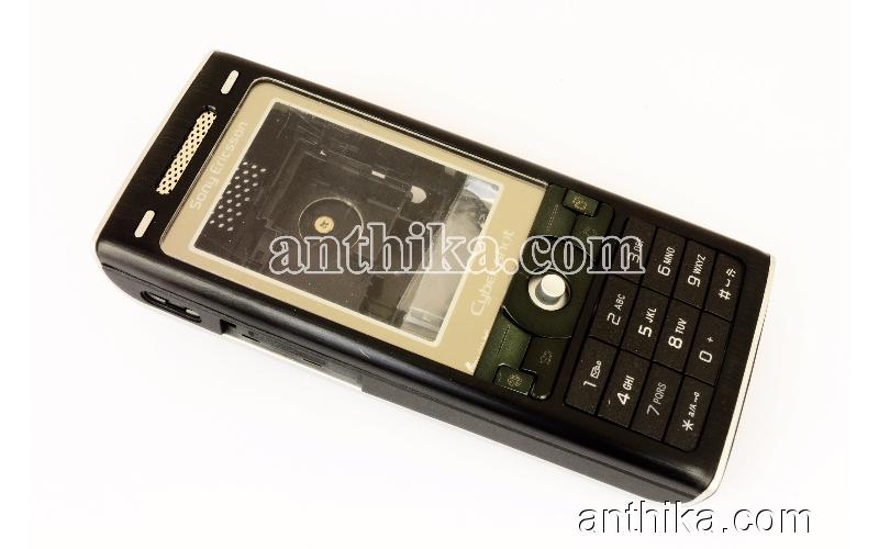 Sony Ericsson K790 K800 Kapak Kasa Tuş Orjinal Kalitesinde Black