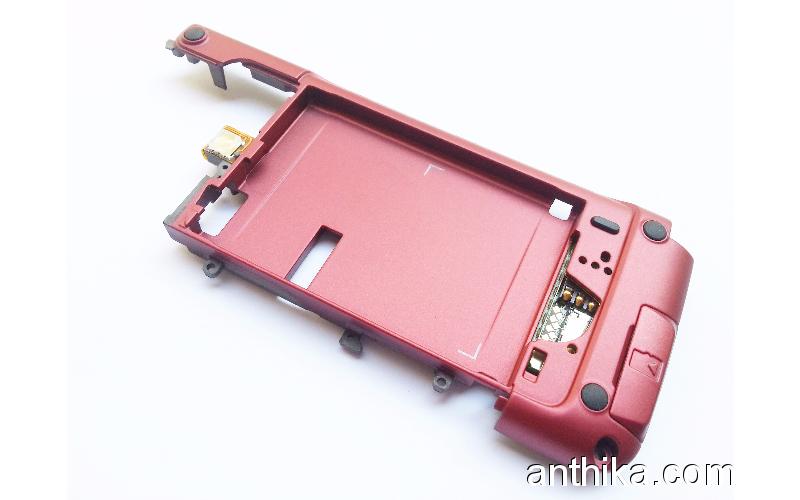 Nokia E90 Communicator Orta Kasa Orjinal Middle Cover Red