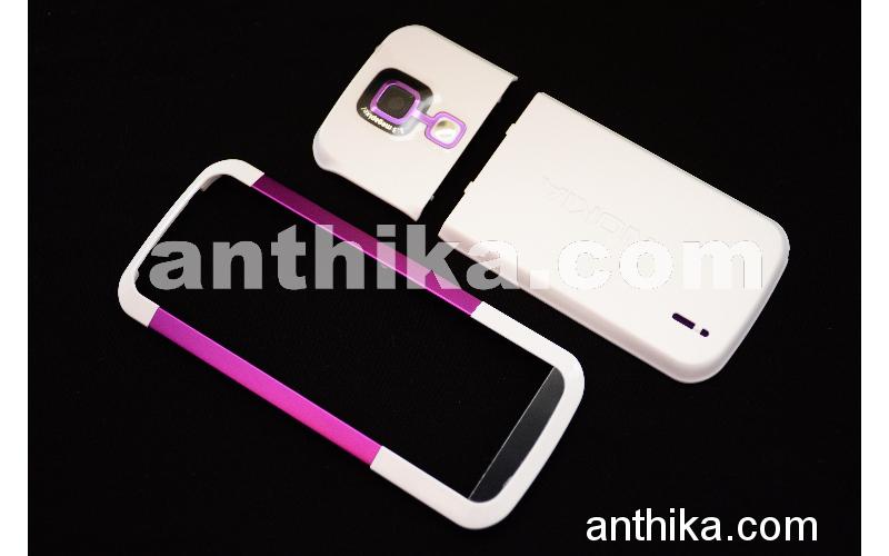 Nokia 5000 Kapak Takım Original Xpress on Cover White Purple New