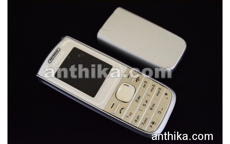 Nokia 1650 Kapak Tuş High Quality Xpress on Cover Silver New