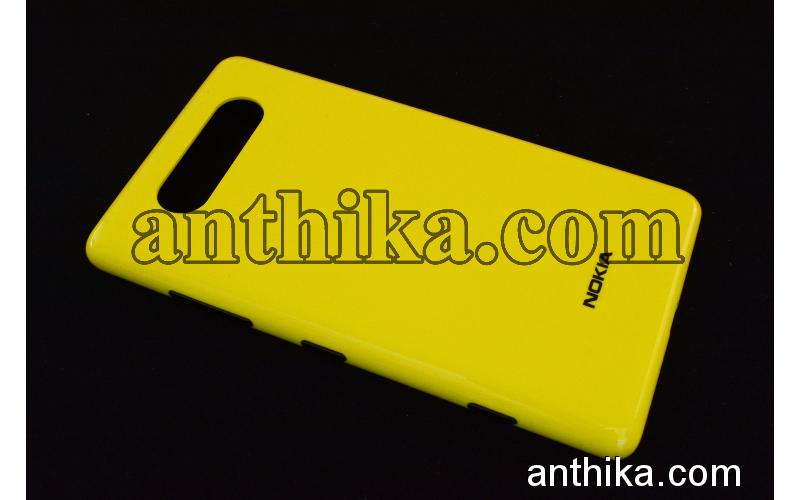 Nokia Lumia 820 Kapak NFC Anten Original Battery Cover Yellow 0259968