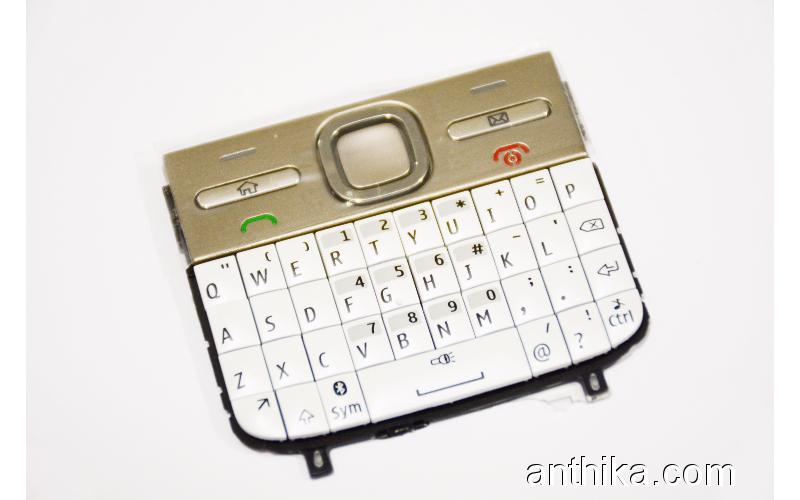 Nokia E5-00 Tuş Orjinal Keypad White New