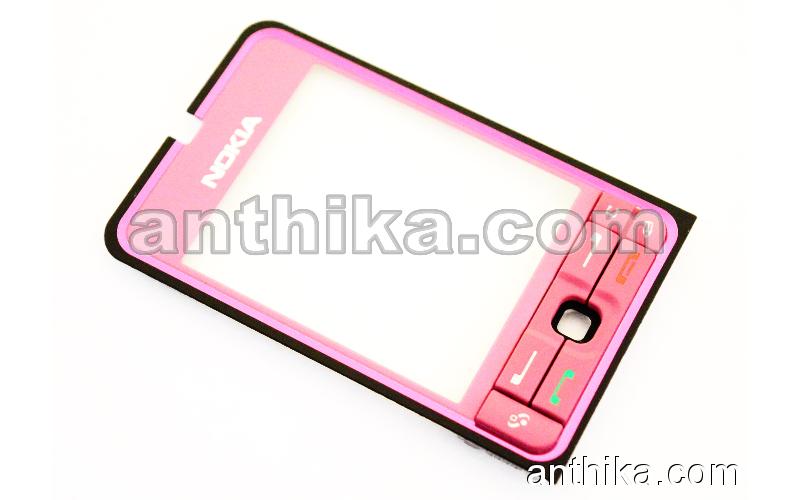 Nokia 3250 Kapak Tuş Original Front Cover Keypad Pink New