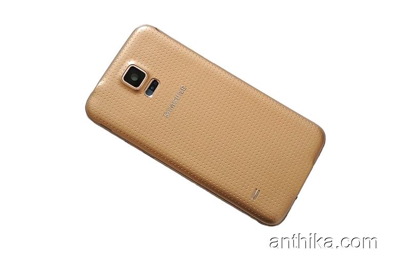 Samsung Galaxy S5 G900s Kasa Kapak Gold