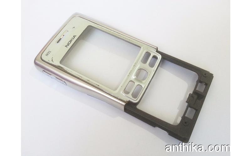 Nokia N91 Kapak Orjinal Front Cover Silver Used