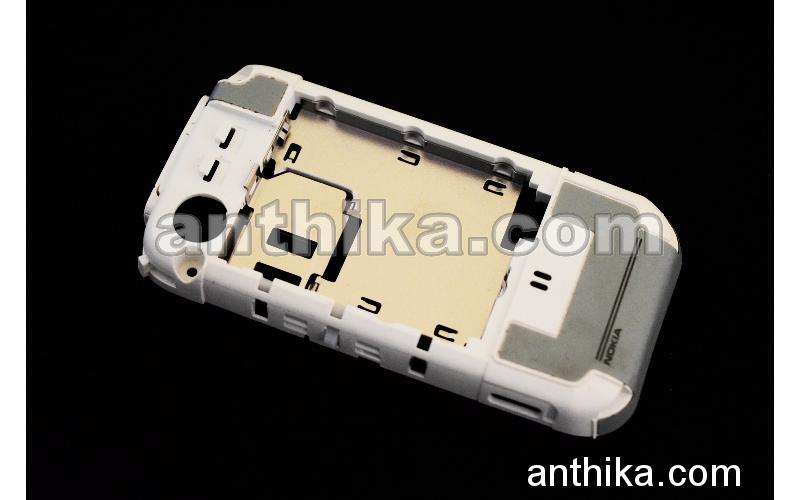 Nokia 5300 Kasa Buzzer Original Middle Cover Middle Frame White New