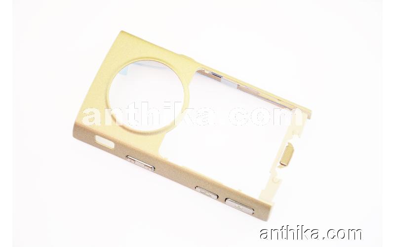 Nokia N95 Kapak Original Middle Cover Gold New