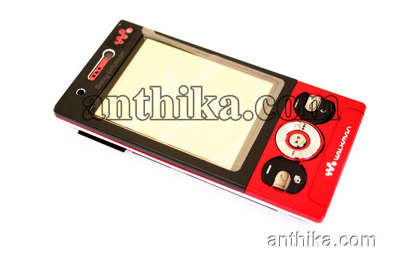 Sony Ericsson W705 W705i Kapak Kasa Tuş High Quality Housing Red New