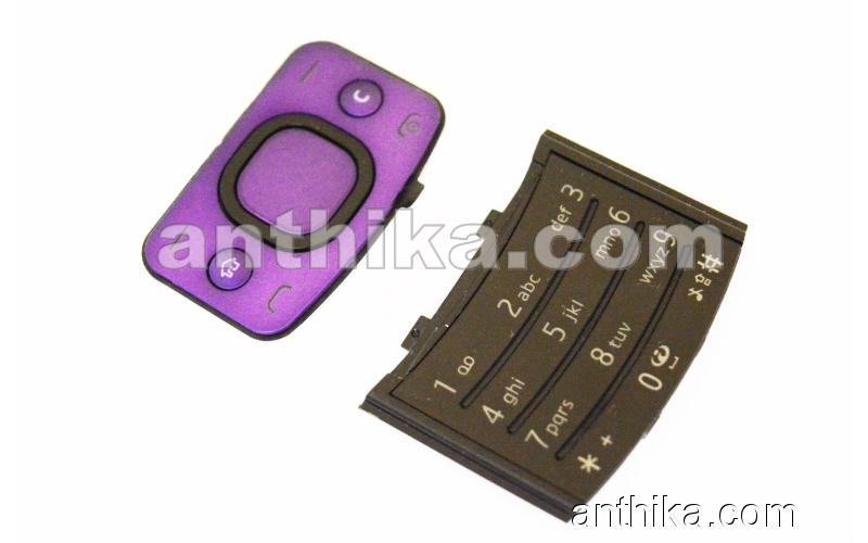 Nokia 6700 Slide Tuş Original Menu Numeric Keypad Purple New