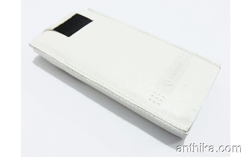 Apple İphone 4-4S Soft Case Çekmeli Kılıf Beyaz