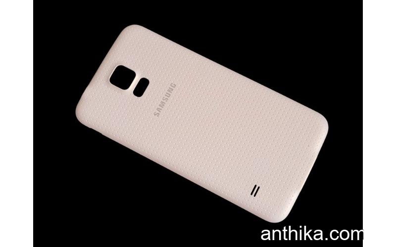 Samsung Galaxy S5 G900 Kapak Mavi Battery Cover White New