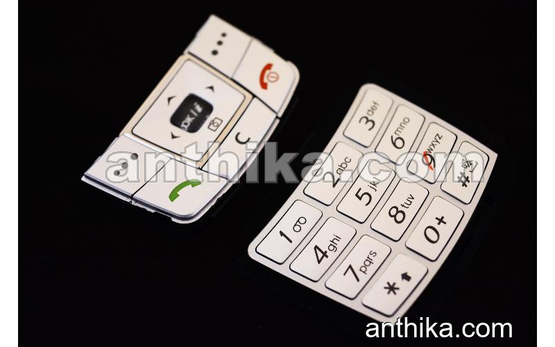 Samsung E250 Tuş Takım Original Keypad Silver New