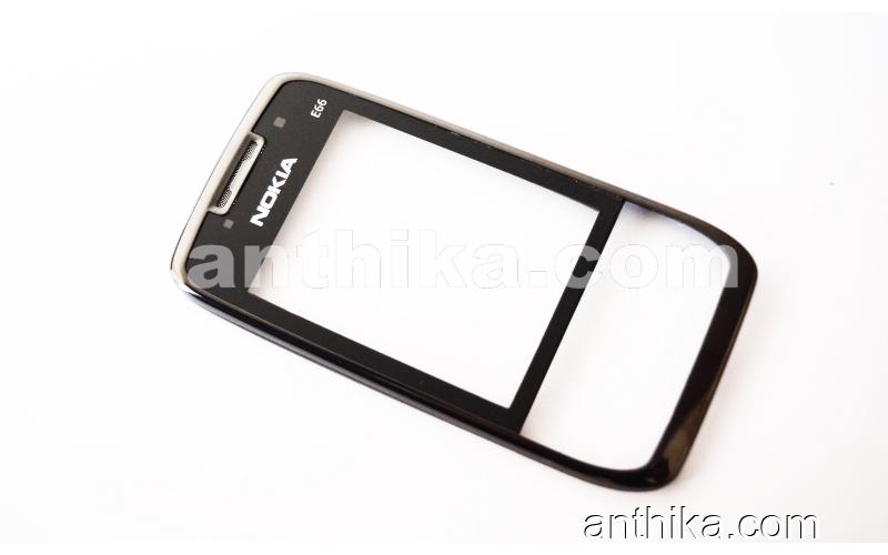 Nokia E66 Kapak Original Front Cover Black Used