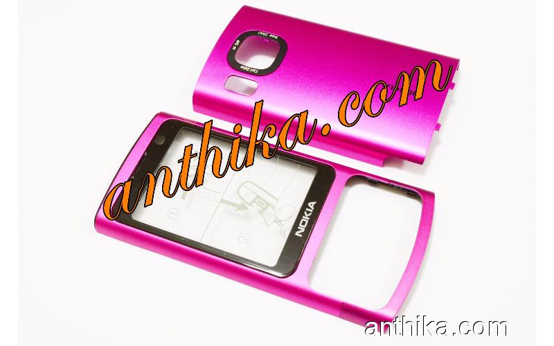 Nokia 6700 Slide Kapak Takım Orjinal Front And Battery Cover Pink 0255363