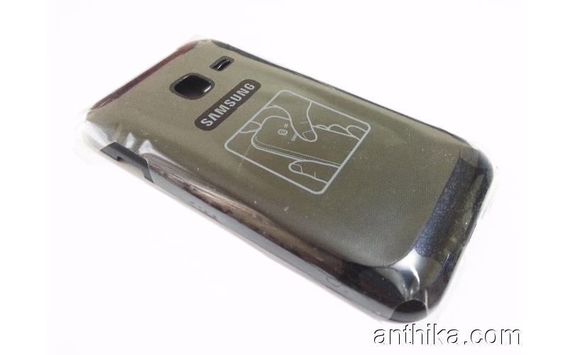 Samsung S6352 Kapak Orjinal Battery Cover Black