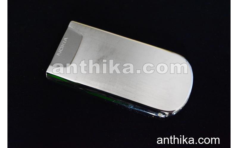 Nokia 8800 Kapak Original Battery Cover Silver Used