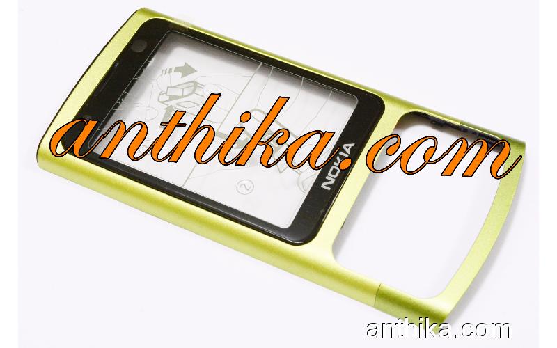 Nokia 6700 Slide Kapak Orjinal Front Cover Green 0255800