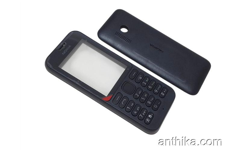 Nokia 215 Kapak Tuş Good Quality Front and Battery Cover Keypad Black New