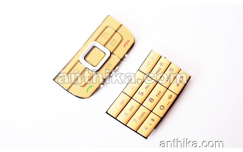 Nokia E66 Tuş High Quality Keypad Gold New