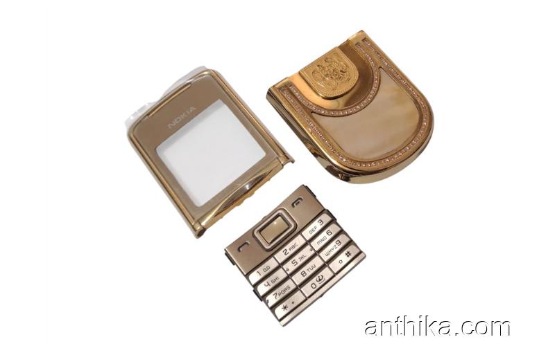 Nokia 8800 Sirocco Gold Kapak Tuş Set Kral Arthur Seri King Arthur Edition