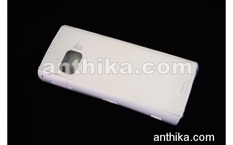 Nokia X6 X6-00 Kapak Takım Original Cover Full Body White Blue New