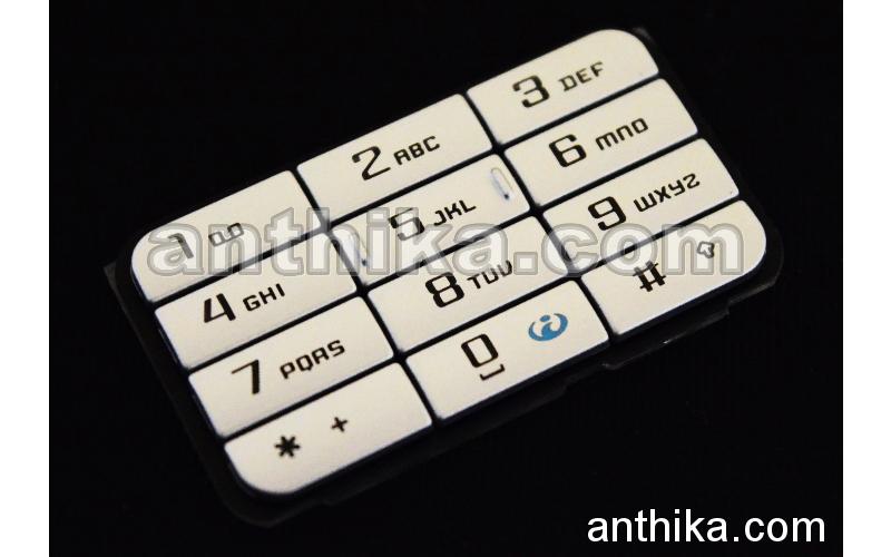 Nokia 3250 Tuş Original Numeric Keypad Silver New 9798519