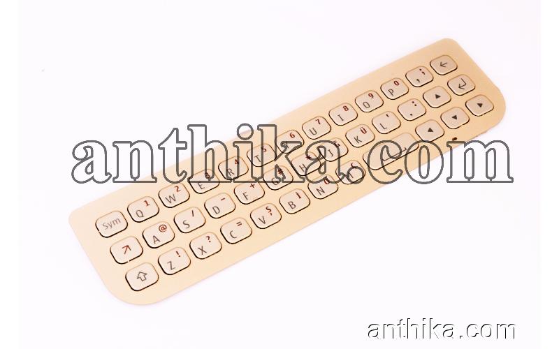 Nokia N97 Mini Tuş Q Klavye Original Keypad QWERTZ Gold Used 9791T12