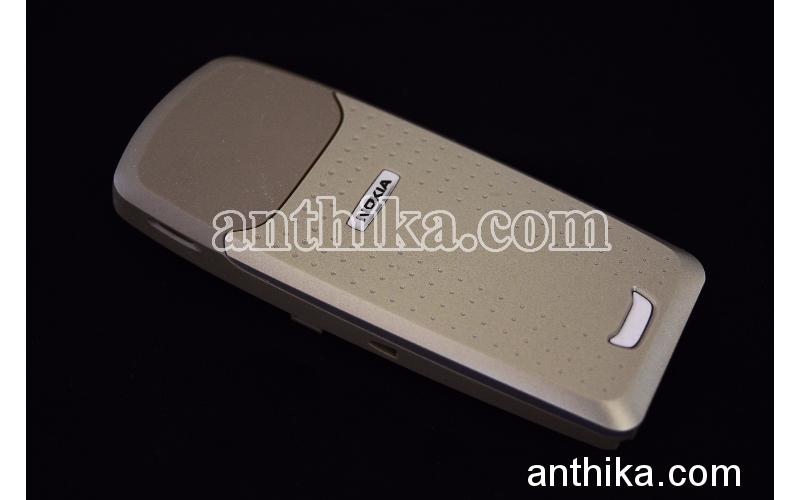 Nokia 3120 Kapak Kasa Original Middle Cover Battery Cover Gold New