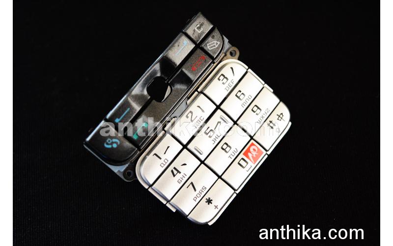 Nokia 3230 Tuş High Quality Keypad Silver Black Movistar New