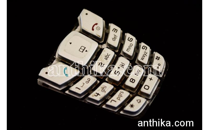 Siemens A65 A70 Tuş Original Keypad Silver Used