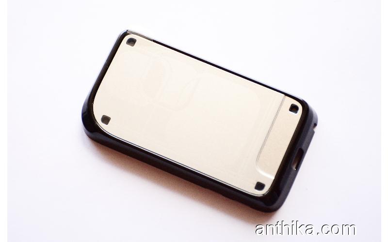 Nokia 7270 Kapak Original Battery Cover Silver Black New