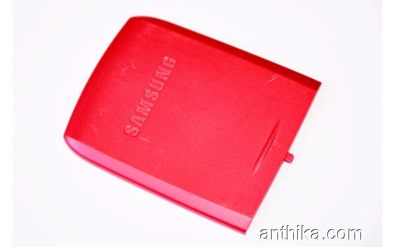 Samsung E250 Kapak Orjinal Battery Cover Red New