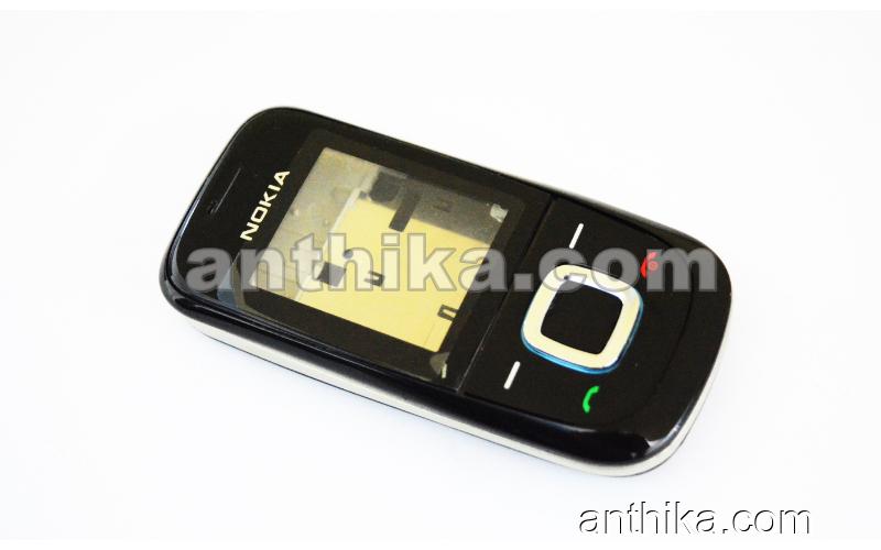 Nokia 2680 Slide Kapak Kasa Tuş High Quality Full Housing Black Chreme