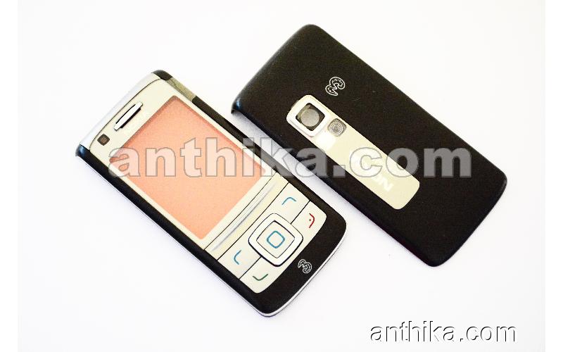 Nokia 6280 Kapak Tuş Original Xpress on Cover Black Printed Hutchinson