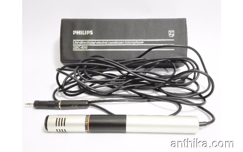 Antika Philips SBC 496 CONDENSER Mikrofon Microphone