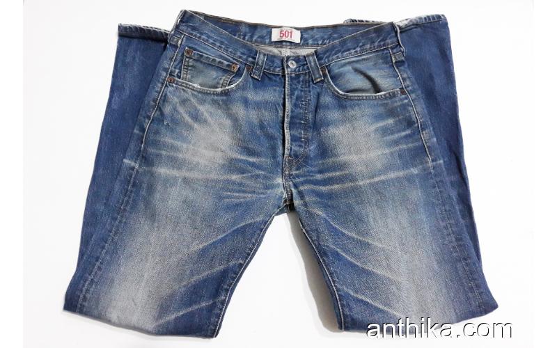 Levis 501 Erkek Kot Pantolon Jeans 31x34 Beden Orjinal