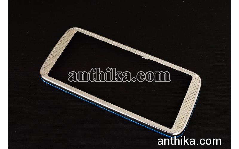 Nokia 5530 Ekran Çerçeve Orjinal Front Cover White Blue Used 0255072