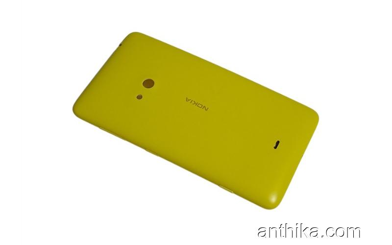 Nokia Lumia 625 Kapak N625 Original Battery Cover Yellow New