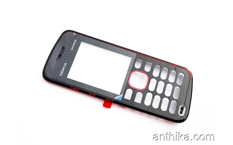 Nokia 5220 Kapak Original Front Cover Lens Red New