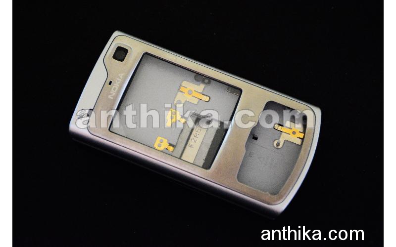 Nokia N80 Kapak Kasa Original Housing Silver Black Orange Logo New