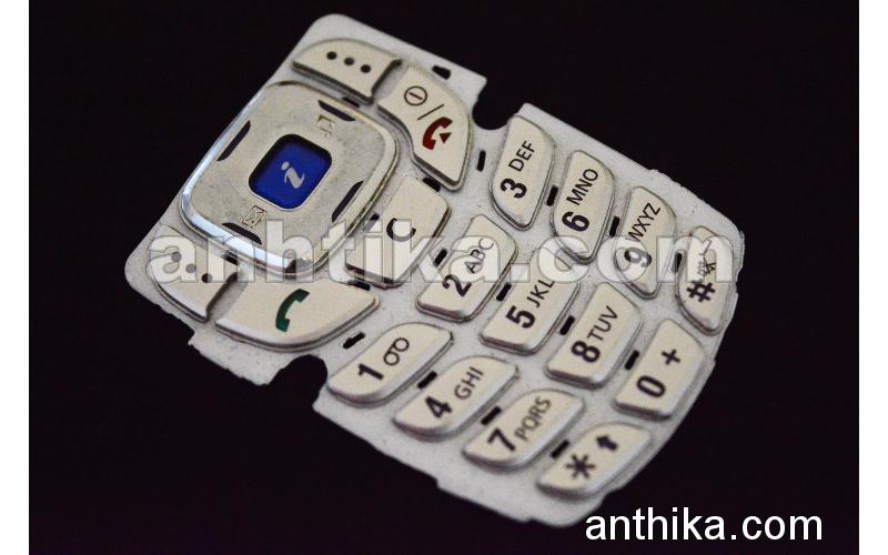 Samsung E100 Tuş Original Keypad Silver Used