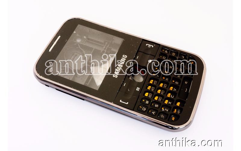 Samsung C3222 Chat 322 Kapak Kasa Tuş High Quality Full Housing Black New