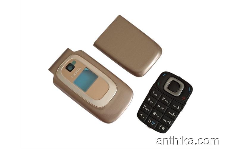 Nokia 6085 6086 Kapak Tuş Set Original Cover Gold New