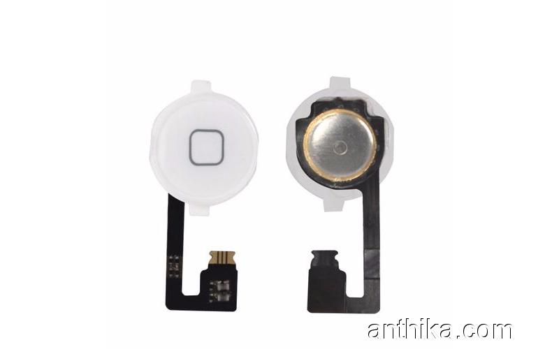 Apple Iphone 4s Home Button Orjinal Flex Cable White