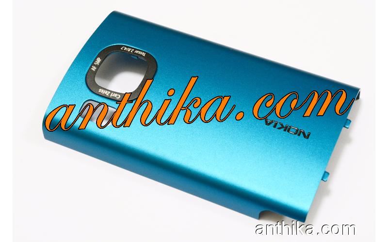 Nokia 6700 Slide Kapak Orjinal Battery Cover Blue 0255794