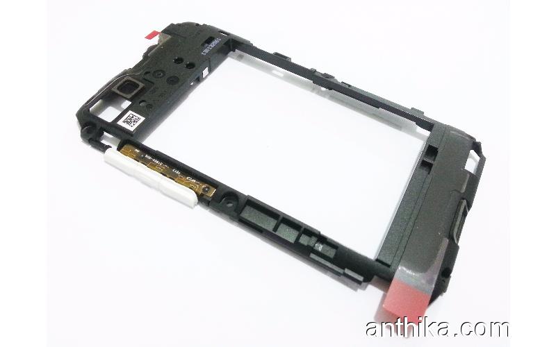 Blackberry Q5 Orta Kasa KVK Depodan Middle Frame White ASY-51328