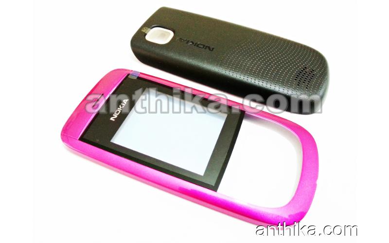 Nokia 2220 Slide Kapak Takım Original Xpress on Cover Pink New