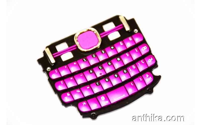 Nokia 200 Asha Tuş Orjinal Keypad Pink New