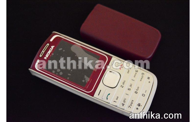 Nokia 1650 Kapak Tuş High Quality Xpress on Cover Red Chreme New